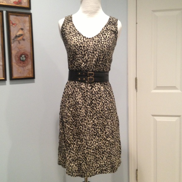 BUNDLED Beige/black patterned dress from Target