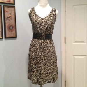 BUNDLED Beige/black patterned dress from Target