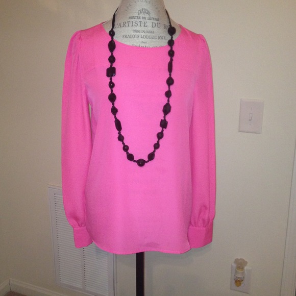 💢SOLD💢 Hot Pink J. Crew top