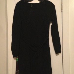size s h&m cable knit dress