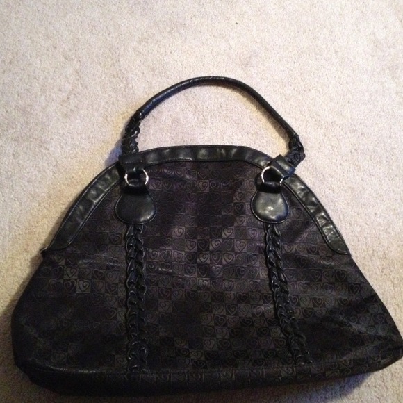 Black oversize handbag
