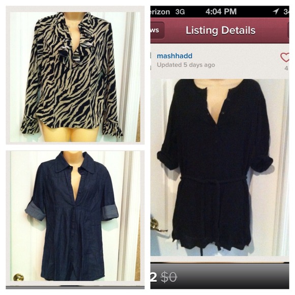 Tops - Elegant cream & black blouse✂✂✂to$18