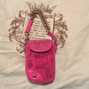 Juicy couture pink cell phone or iPod holder