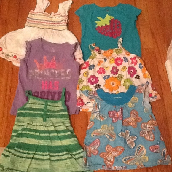 Girls size 5 summer top lot of 6