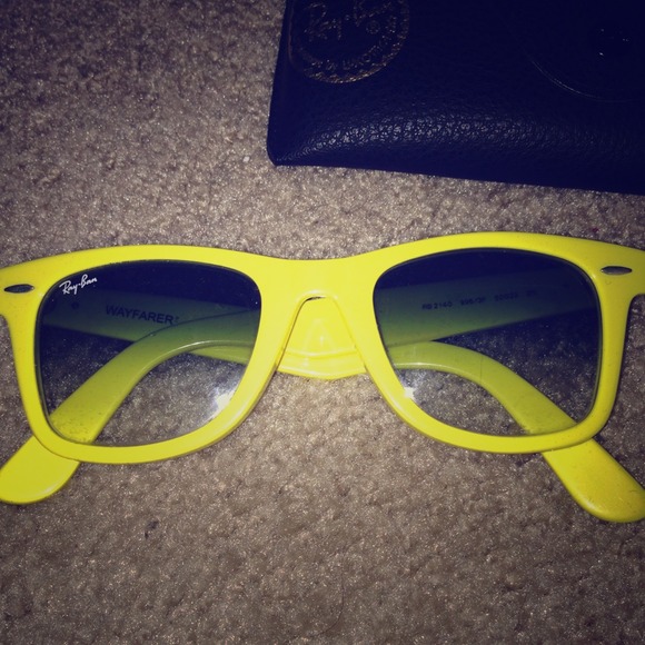 Ray-Ban Accessories - Yellow ray bans !