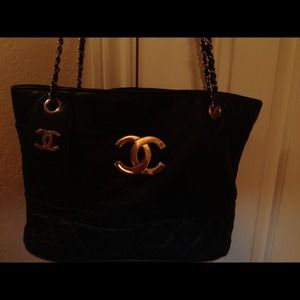 Two Black kid leather inspired handbags