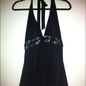 Black halter top