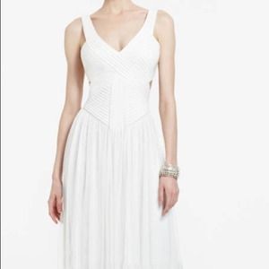 BCBG White Long Dress