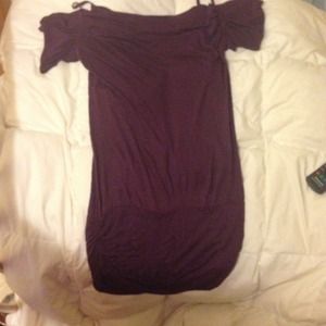 Purple long off the shoulders shirt size medium