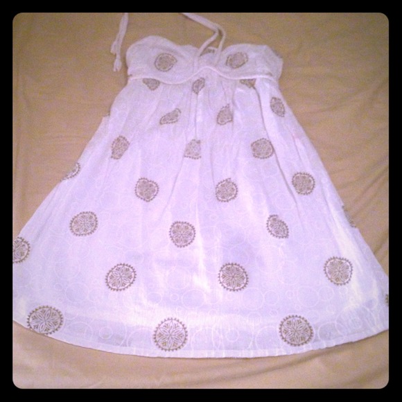 SOLD!! White Halter Dress