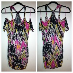 The dye print dress or long top.