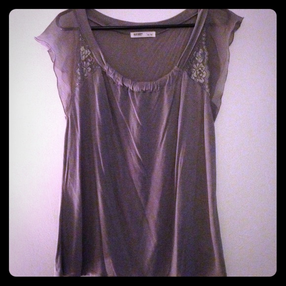 Lace & Sheer Sleeve Top