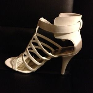 White Nine West heels