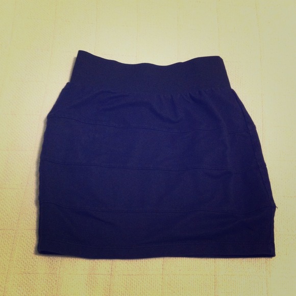Navy blue Mini-skirt