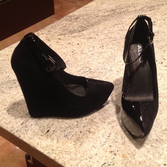 ALDO Shoes - ALDO Suede & Patent Leather Pumps