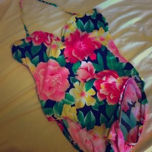 ✨floral one piece swim suit