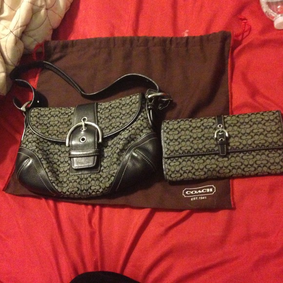 Authentic Coach purse and wallet