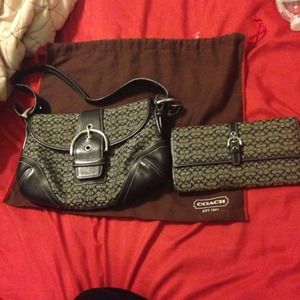 Authentic Coach purse and wallet
