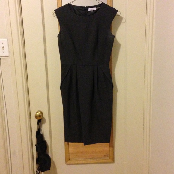 Calvin Klein dark grey dress
