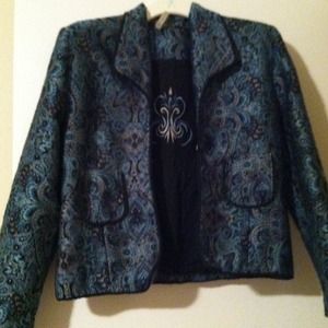 Vintage paisley pattern blazer