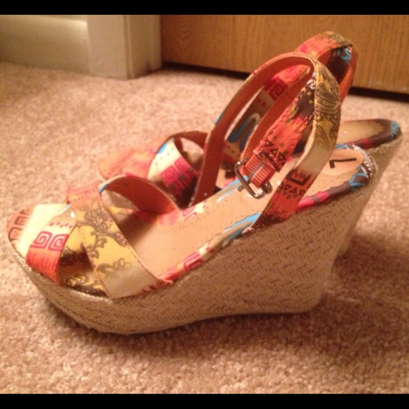 Mia wedges, never worn.