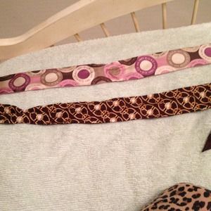 Coach Reversible Headbands or Bag Scarfs