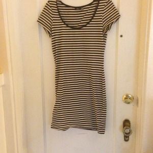 Sweet striped bodycon dress