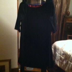 Black w/ underlying pink eyelid dress.