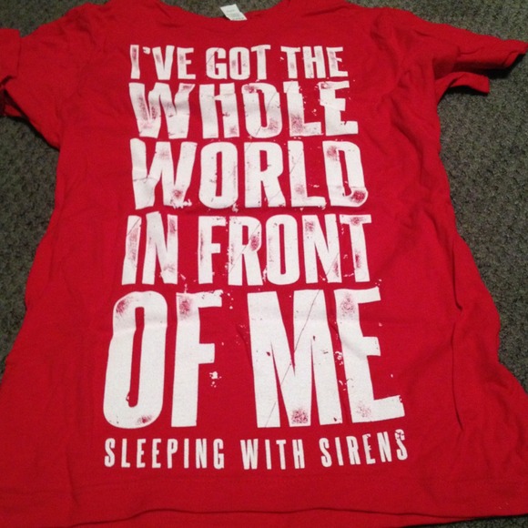 Tops - Sleeping with sirens band tee
