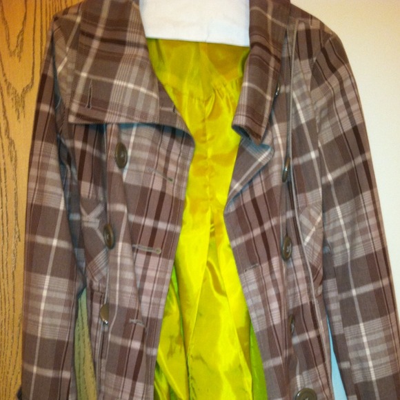 DKNY Plaid Spring Jacket, Size S