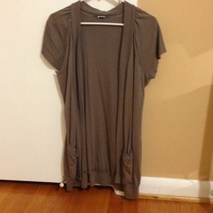 Splendid short sleeve open cardigan