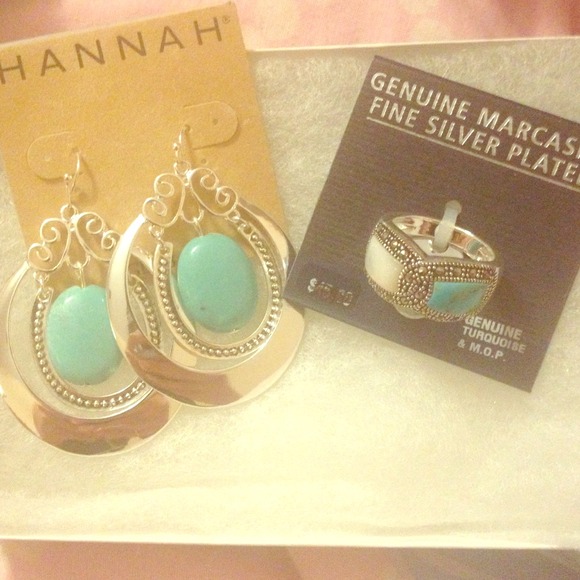 Ring & earring matching set - Picture 1 of 3