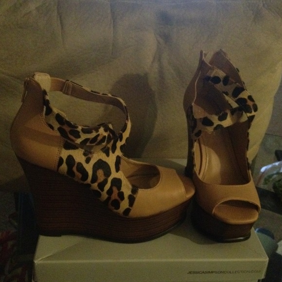 Jessica Simpson Shoes - Jessica Simpson Leopard Wedges