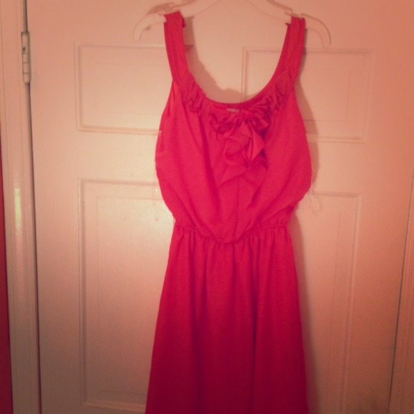 Coral dress