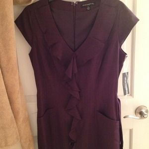 Sharagano burgundy dress