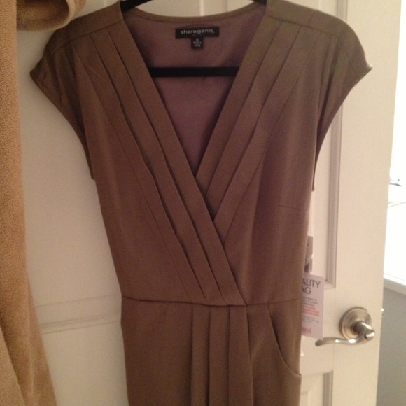 Sharagano brown dress
