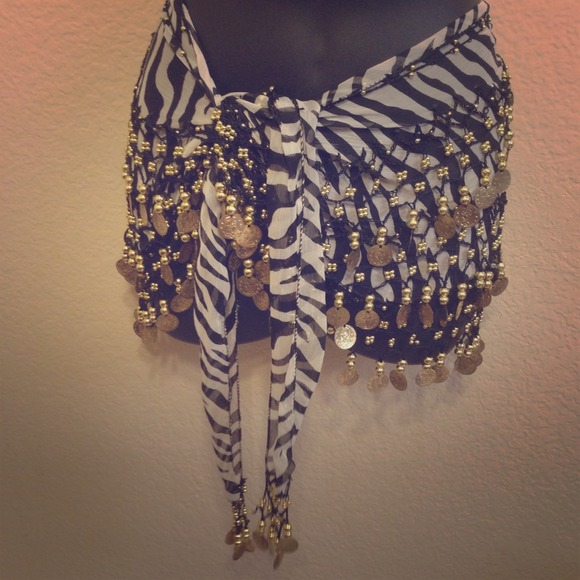 Zebra Hip Scarf 💋