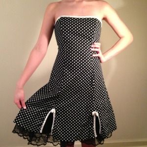 Strapless knee length dressy dress!