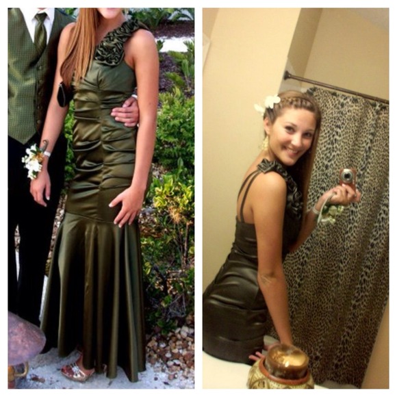 Military Green Prom Dress