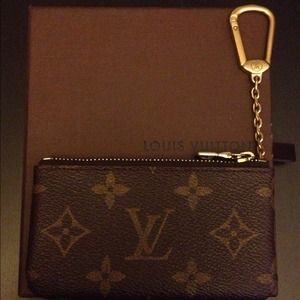 Louis Vuitton vintage coin purse with keychain