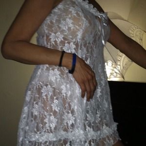 White lacy nightie