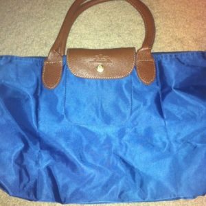 Blue LongChamp Tote