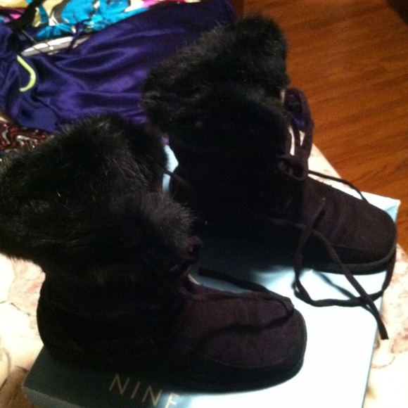 Reduced by 25%!!  Black ankle winter boots.
