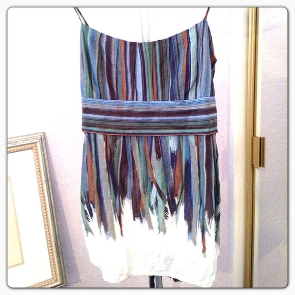 XS BCBG paint print top