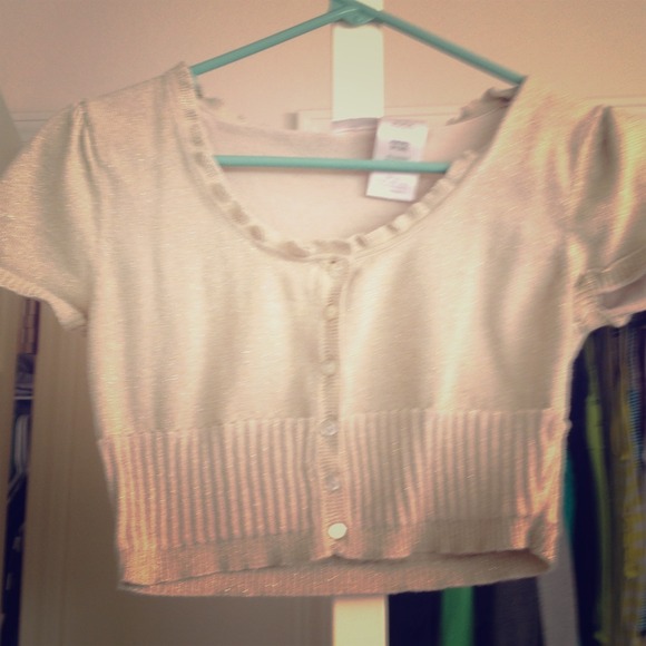 Gold sparkly top