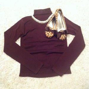 ❌SOLD CHOCOLATE HIGH NECK