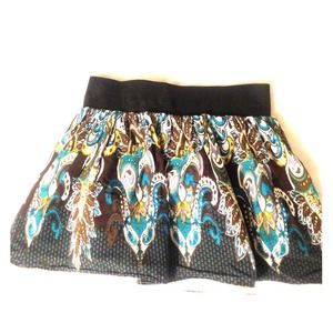 Cute turquoise pattern skirt