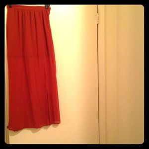 Dark Orange Skirt