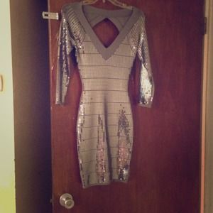 Guess by Marciano Hematite Dress in XSM