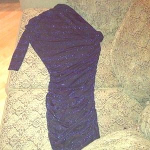 club dress with royal blue sparkles